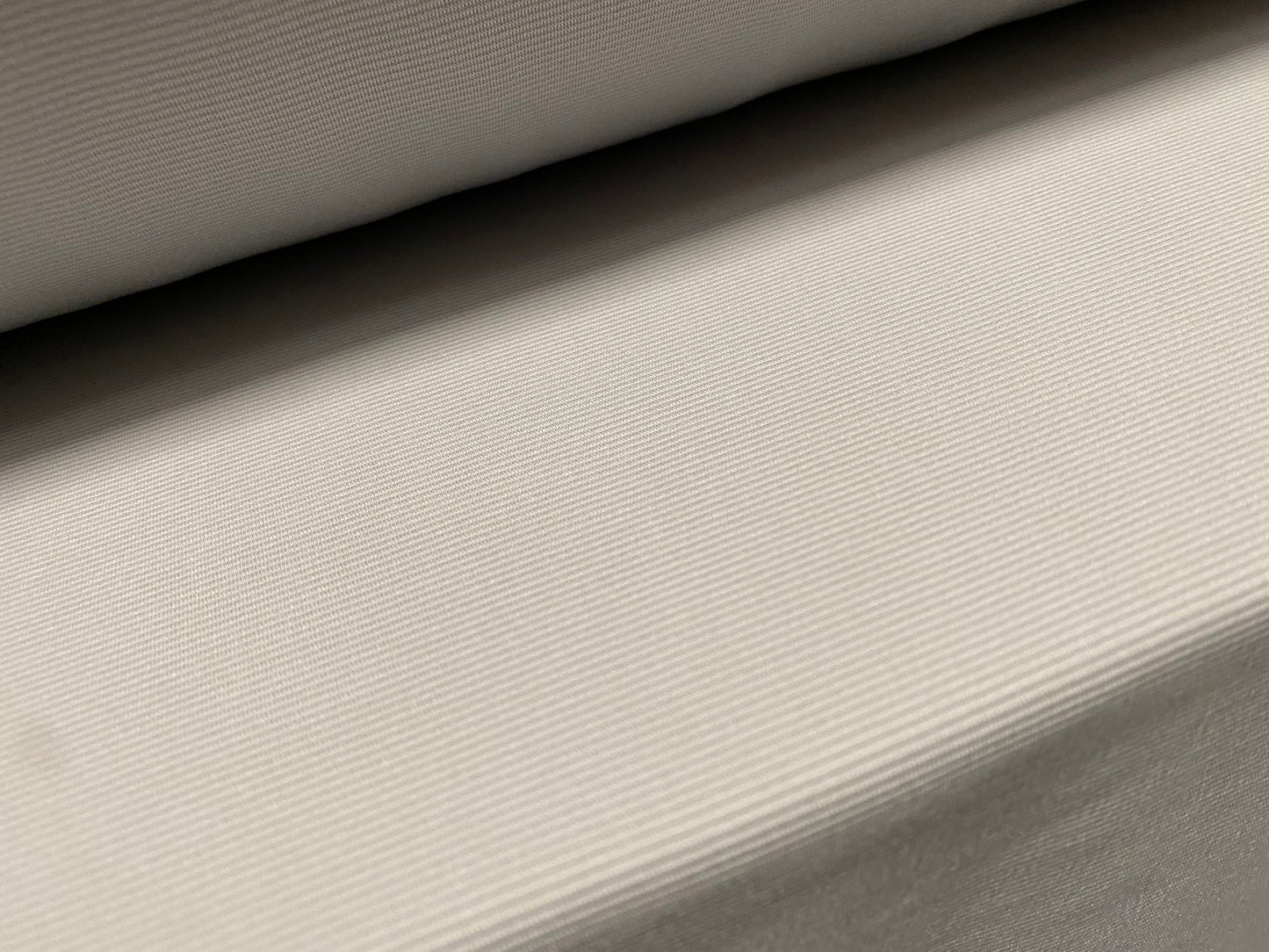 Fine Ottoman Jodhpur rib Stretch spandex jersey fabric , per metre - plain - light grey