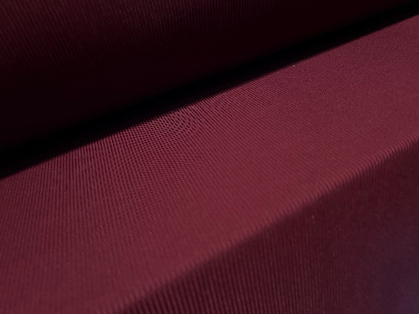 Stretch spandex rib jersey knit dress fabric, per metre - Plain - Wine