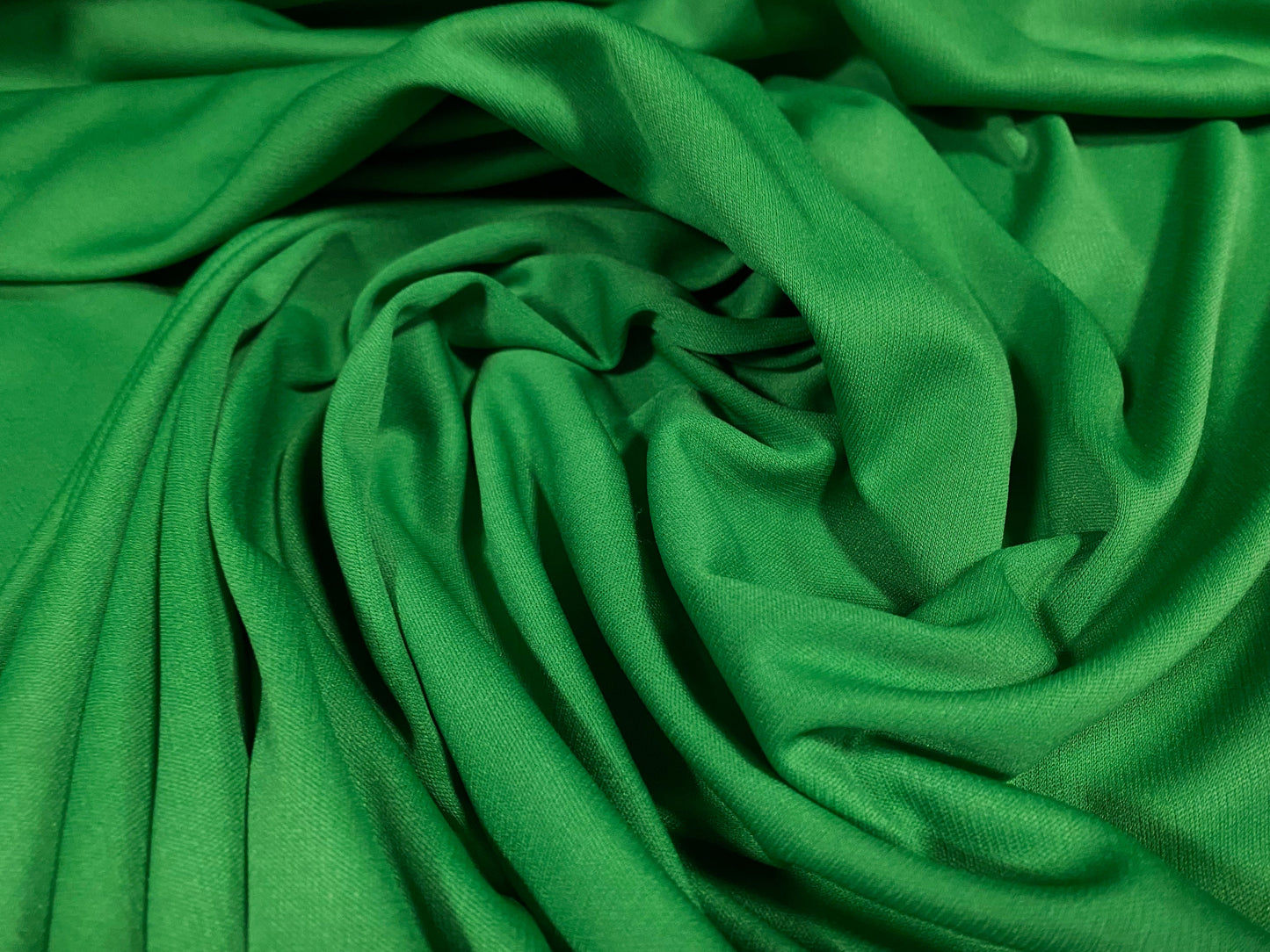 Single jersey polyester fabric - 60 inches wide - plain - Green
