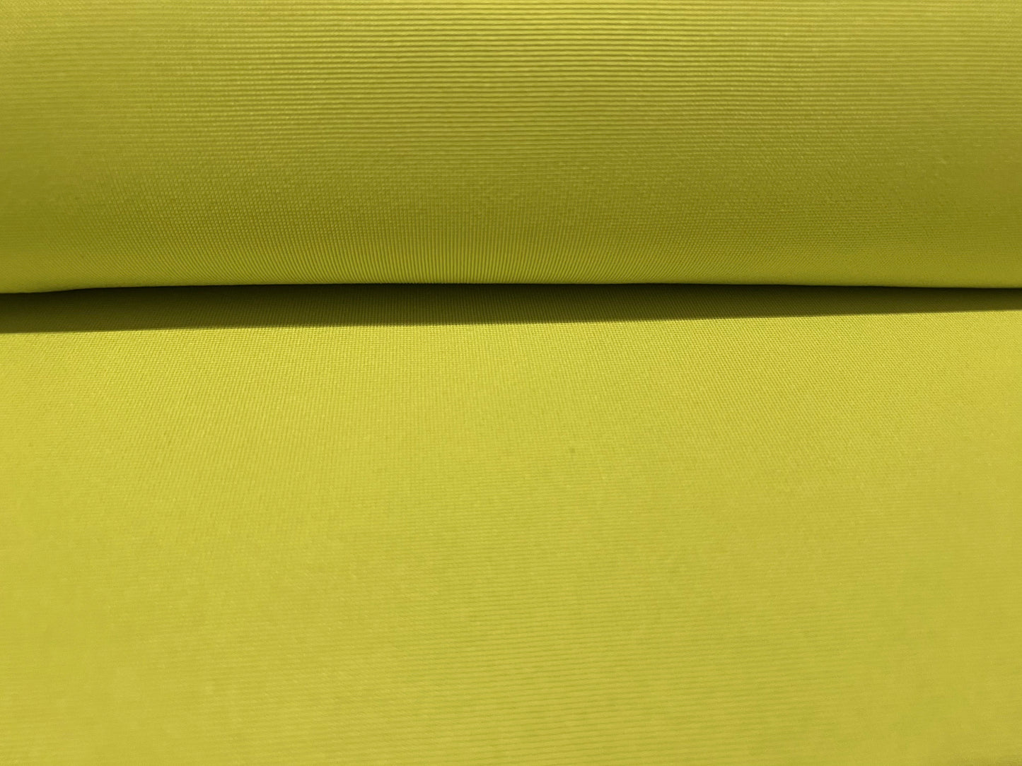 Double jersey stretch spandex knit dress fabric, per metre - lime green