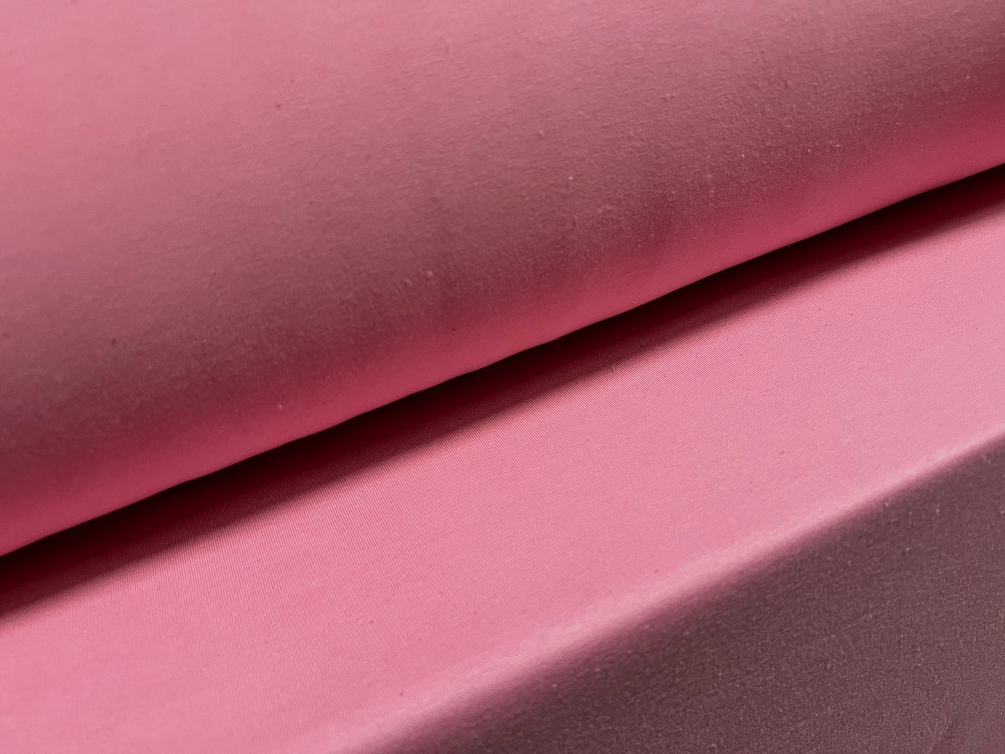 Cotton spandex stretch single jersey fabric, per metre - plain -  pink