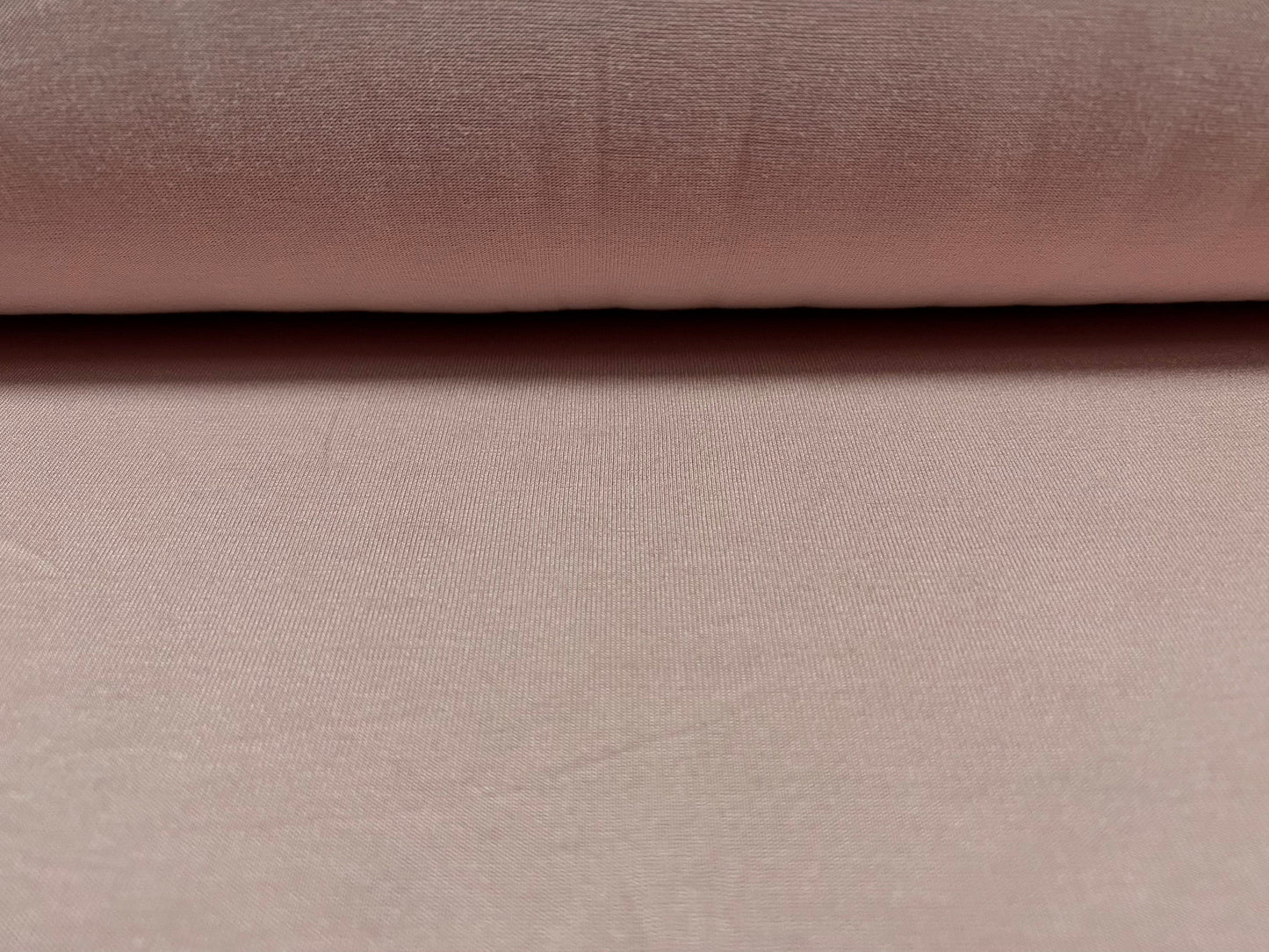 Viscose spandex stretch single jersey fabric, per metre - 66 inches wide - plain - light rose