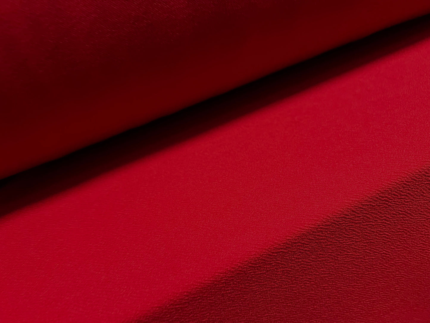 Waterfall textured scuba stretch spandex jersey, per metre - plain - Red