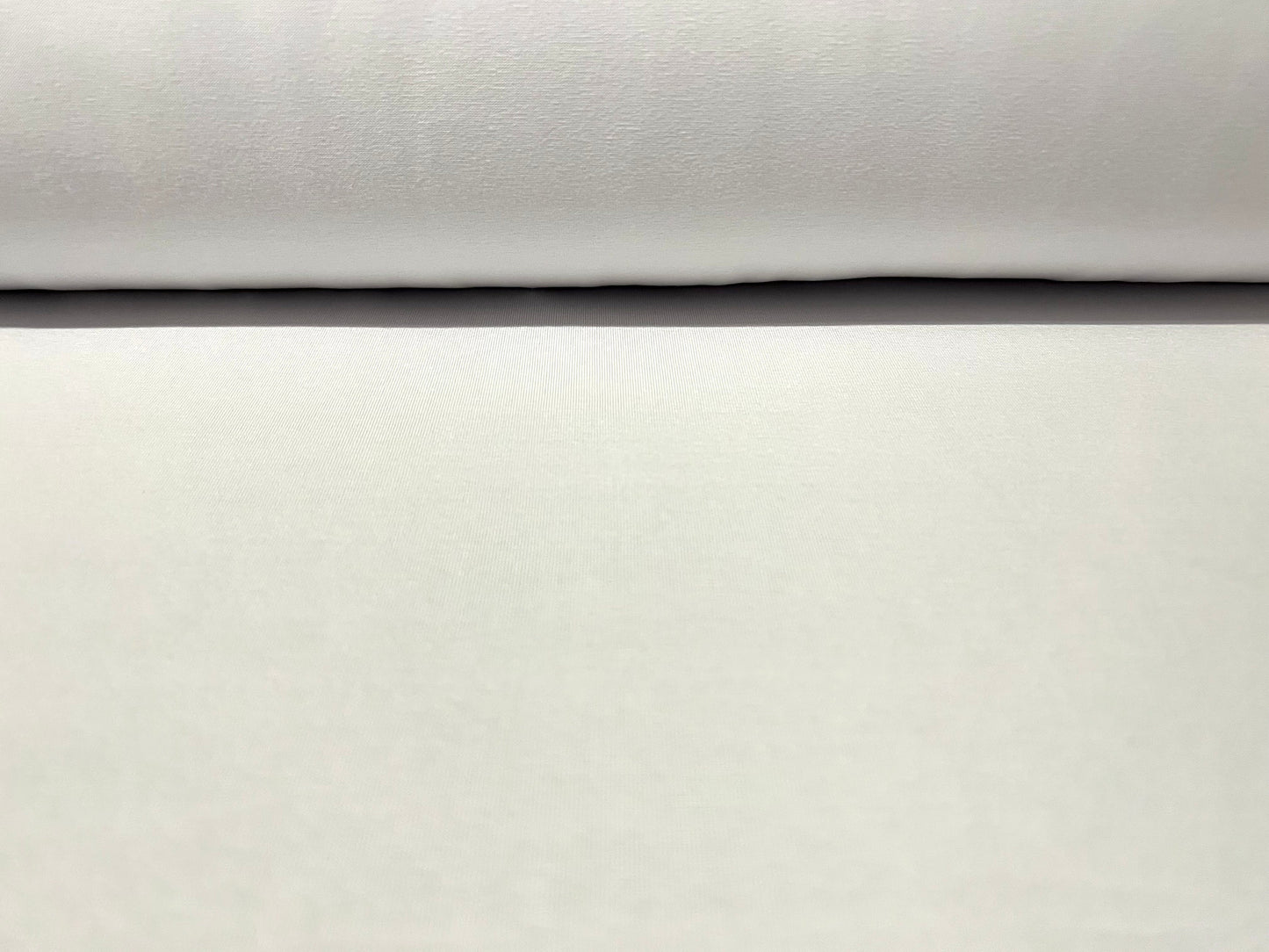 Cotton spandex stretch single jersey fabric, per metre - plain -  white