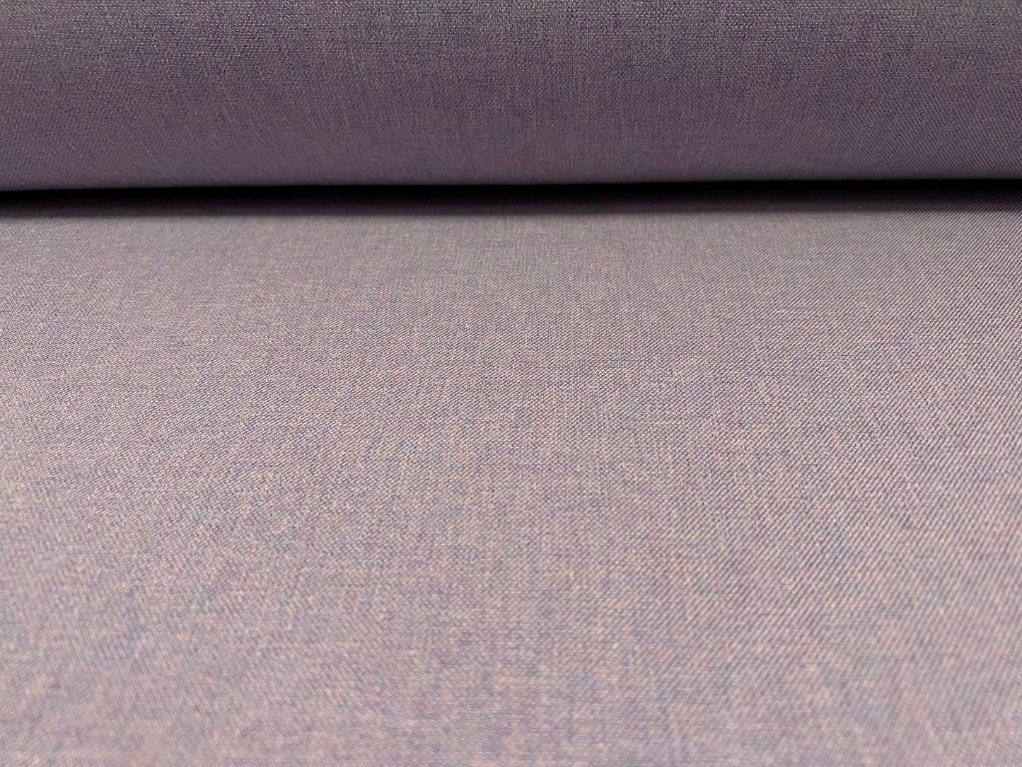 Linen look woven melange trouser skirt fabric, per metre - lilac & pink