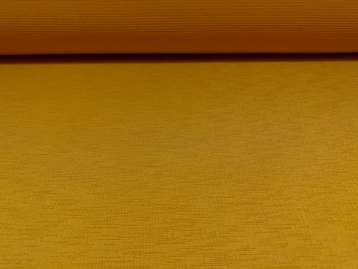 Vienna crepe dress fabric with spandex, per metre - plain - saffron gold