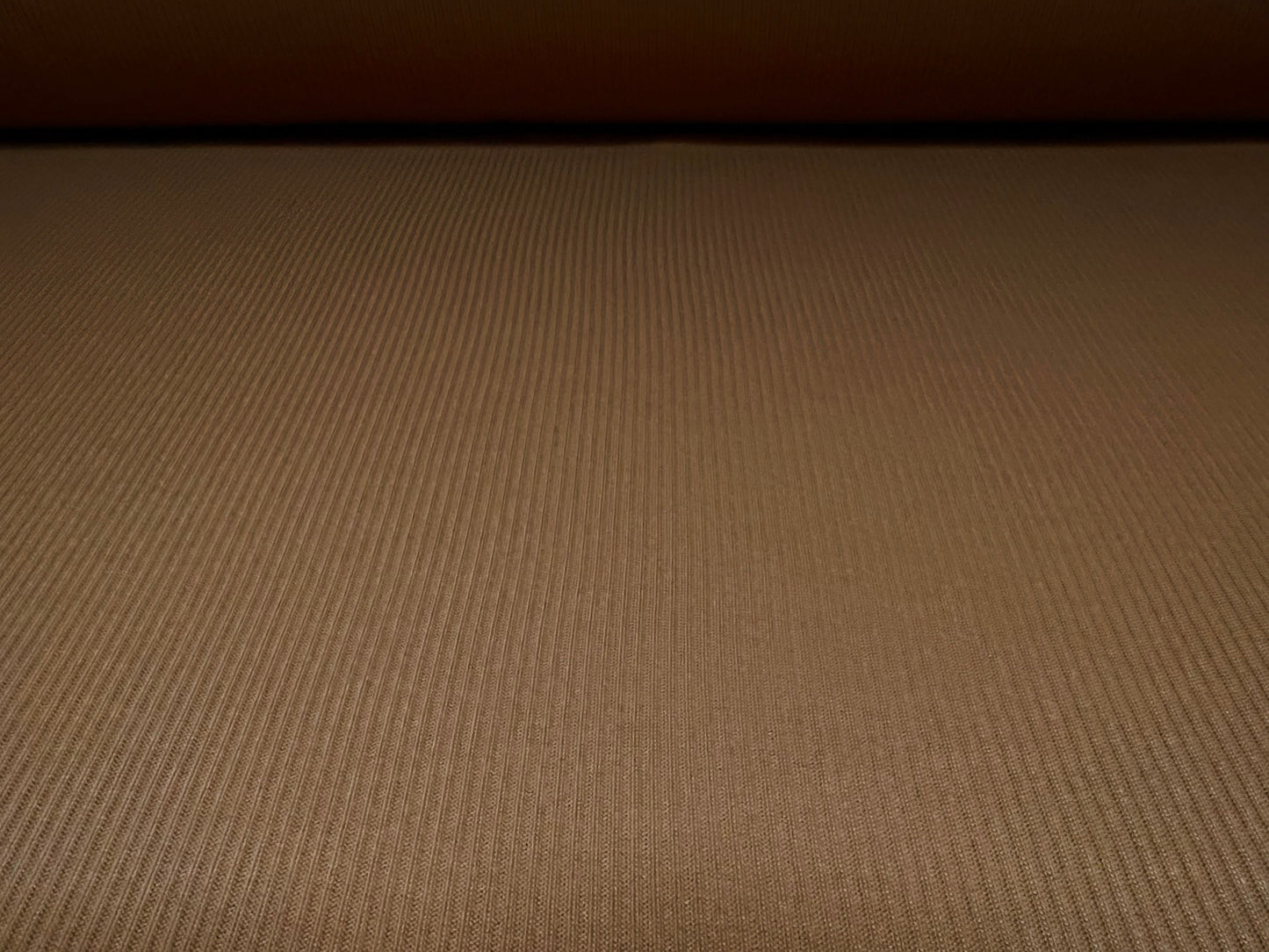 Soft handle ribbed jersey knit fabric, per metre - plain - camel