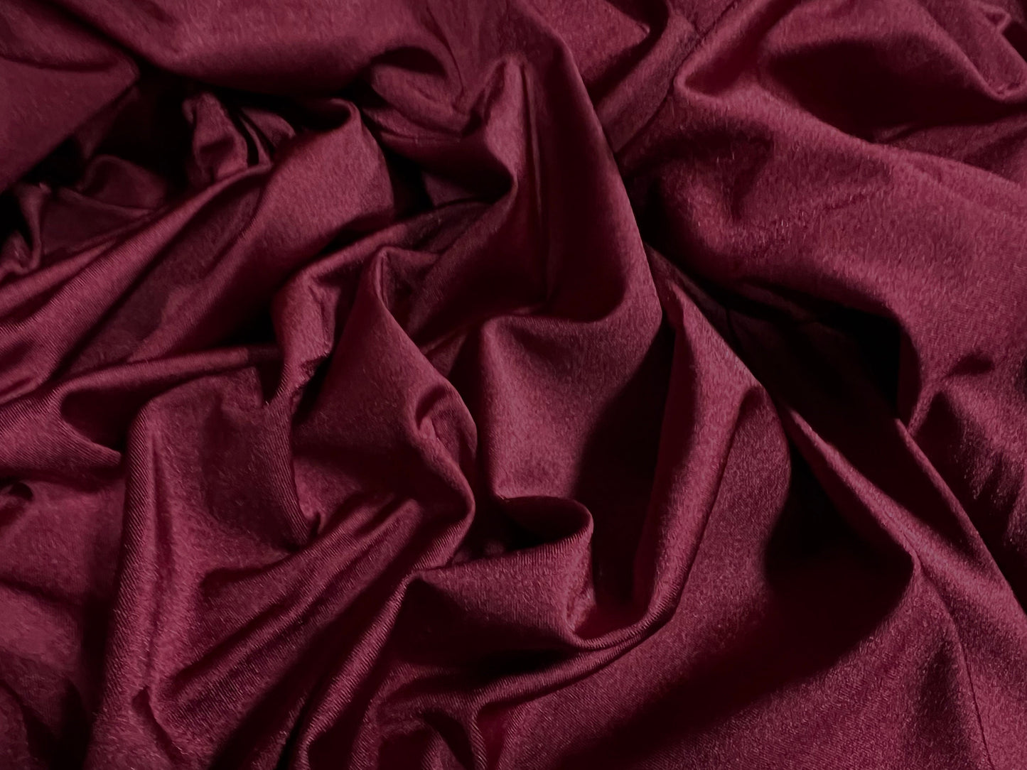 Swimwear stretch spandex jersey fabric, per metre - plain - wine