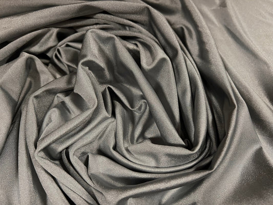 Swimwear stretch spandex jersey fabric, per metre - plain - grey