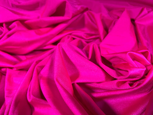 Swimwear stretch spandex jersey fabric, per metre - plain - fluorescent pink