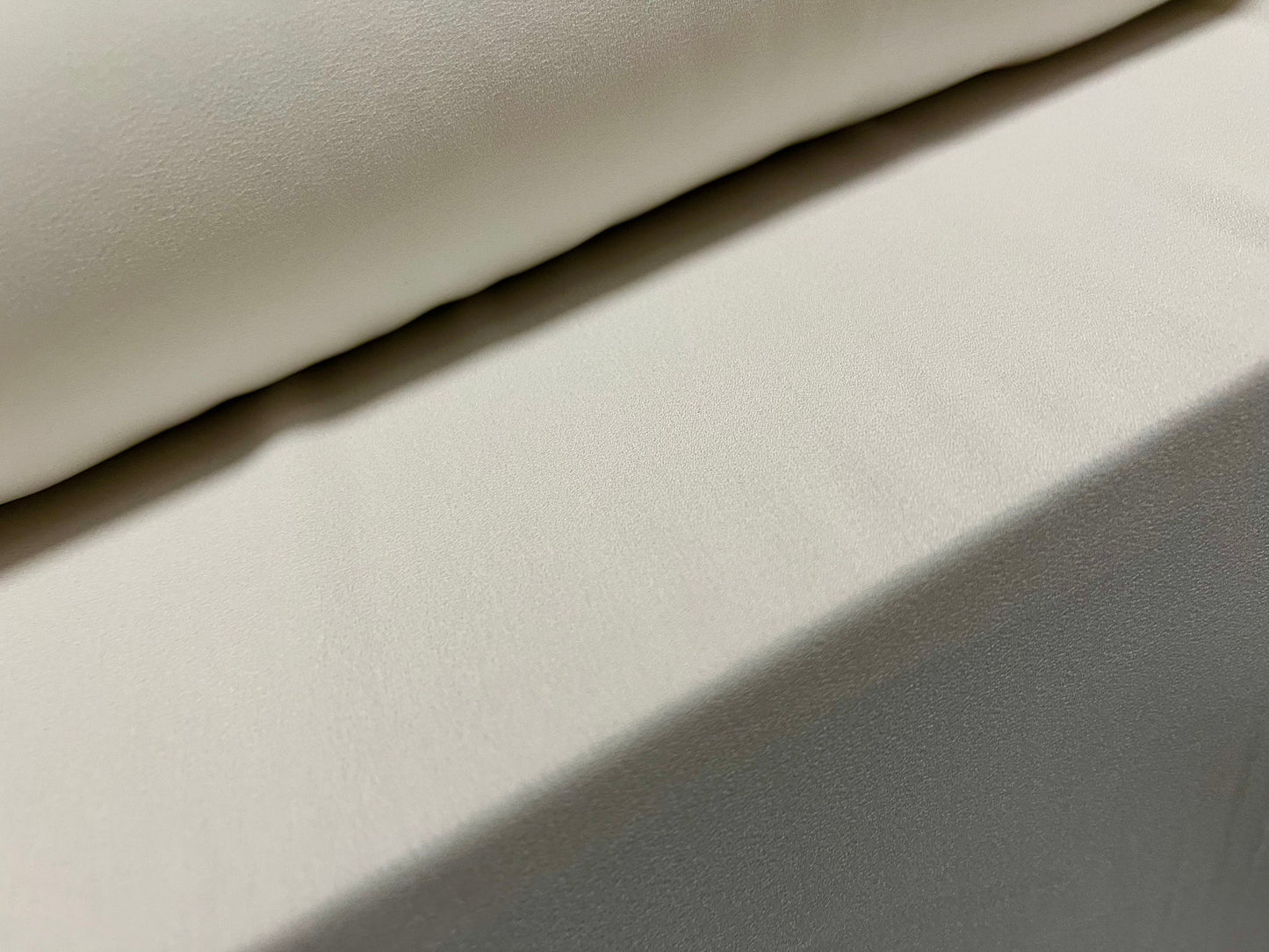 Woven georgette dress fabric - plain - ivory