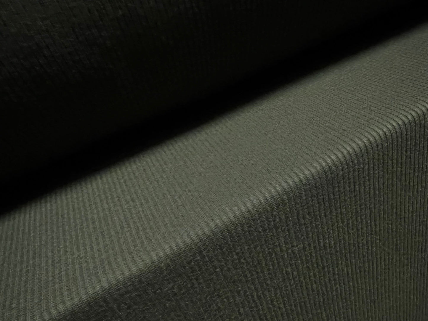 Soft handle ribbed jersey knit fabric, per metre - plain - khaki green