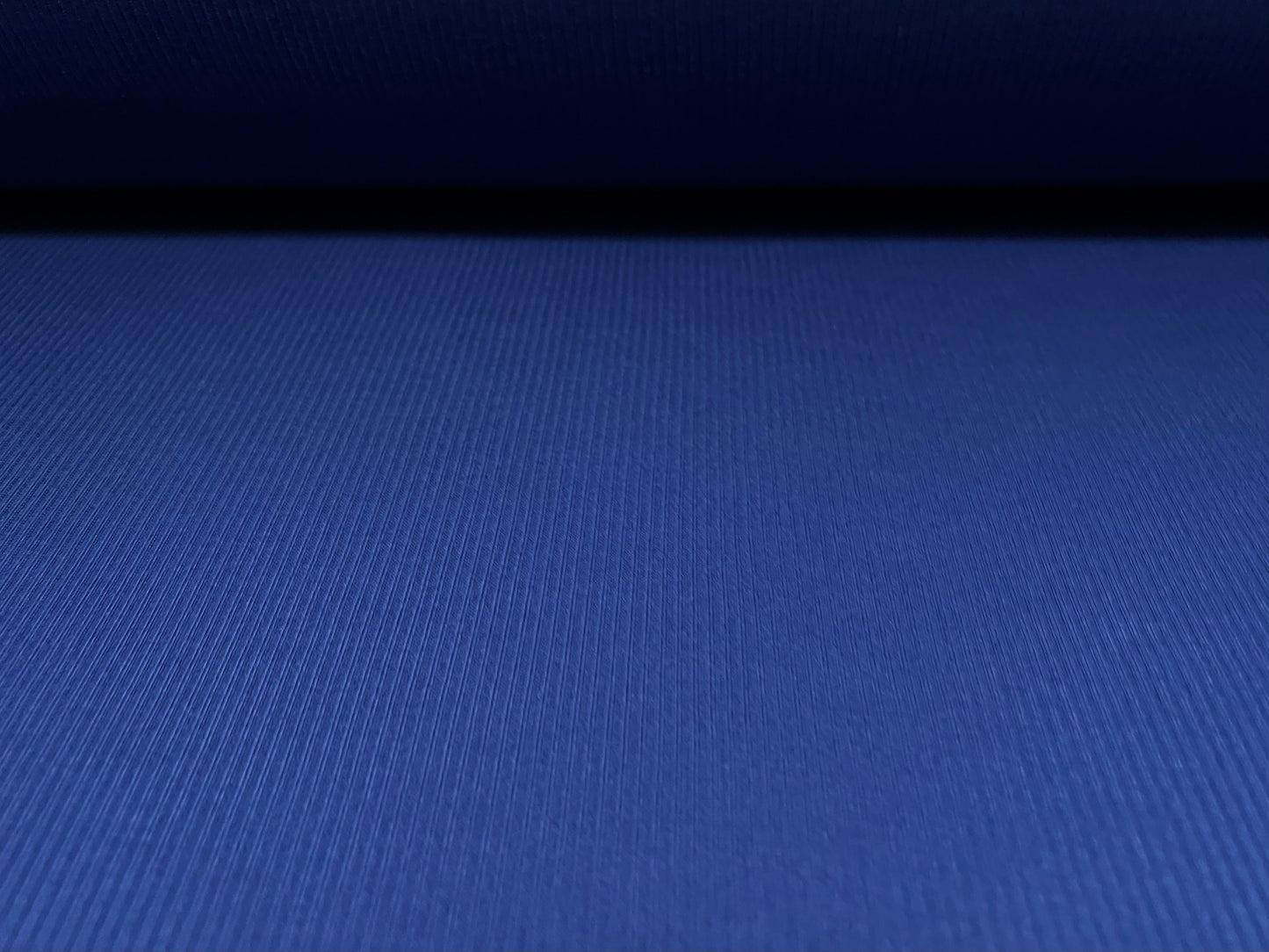 Soft handle ribbed jersey knit fabric, per metre - plain - royal blue