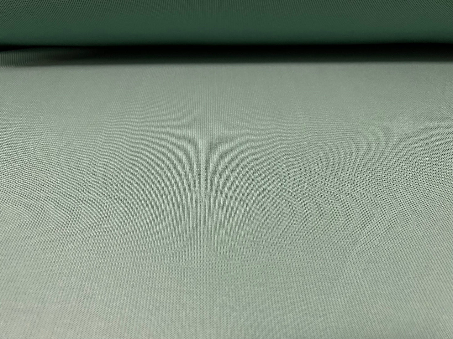 Fine rib jersey knit fabric, per metre - Plain - sea green