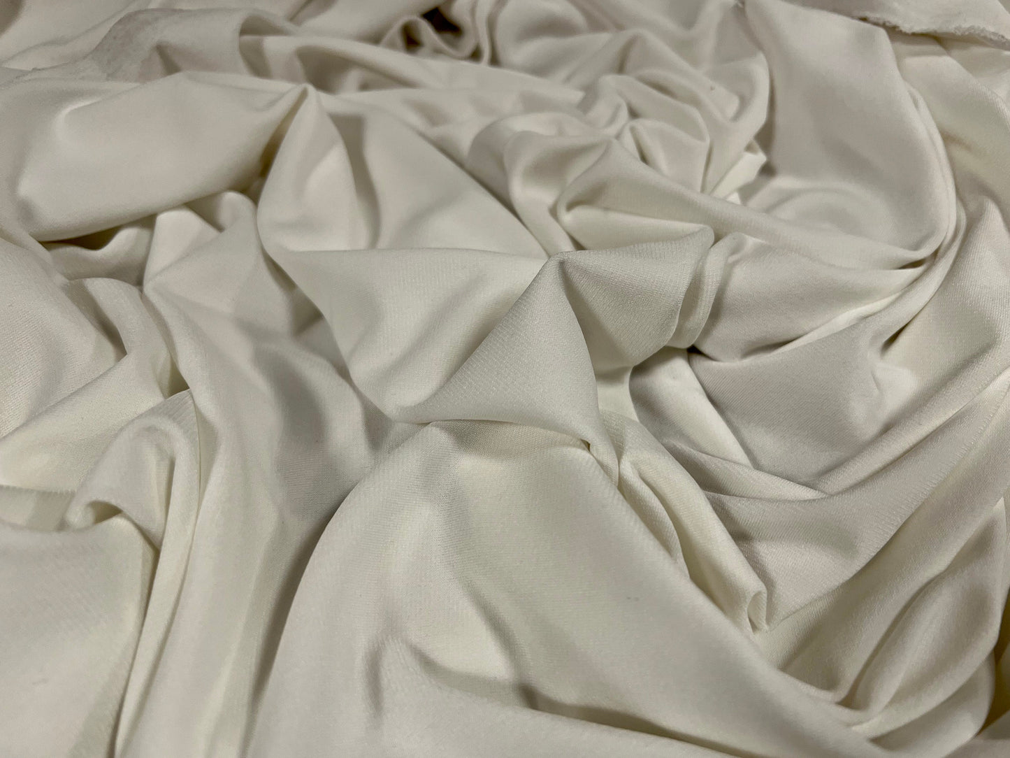 ITY Spandex stretch Jersey fabric, per metre - plain - Ivory