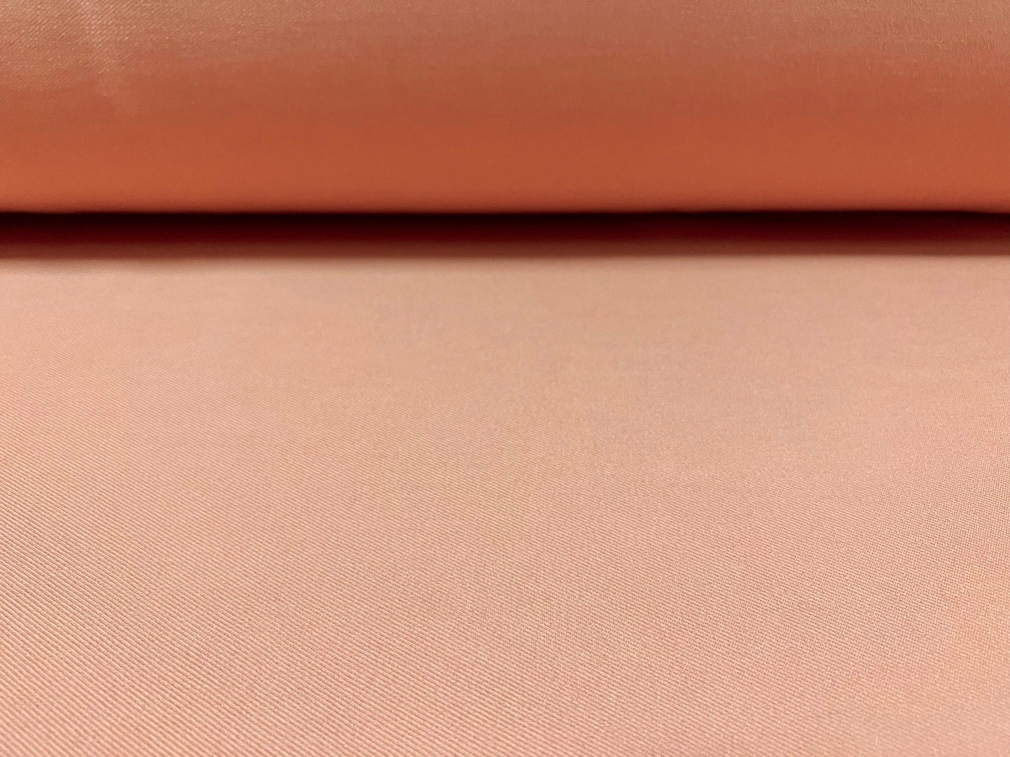 Super soft stretch woven twill fabric, per metre - plain - Salmon pink