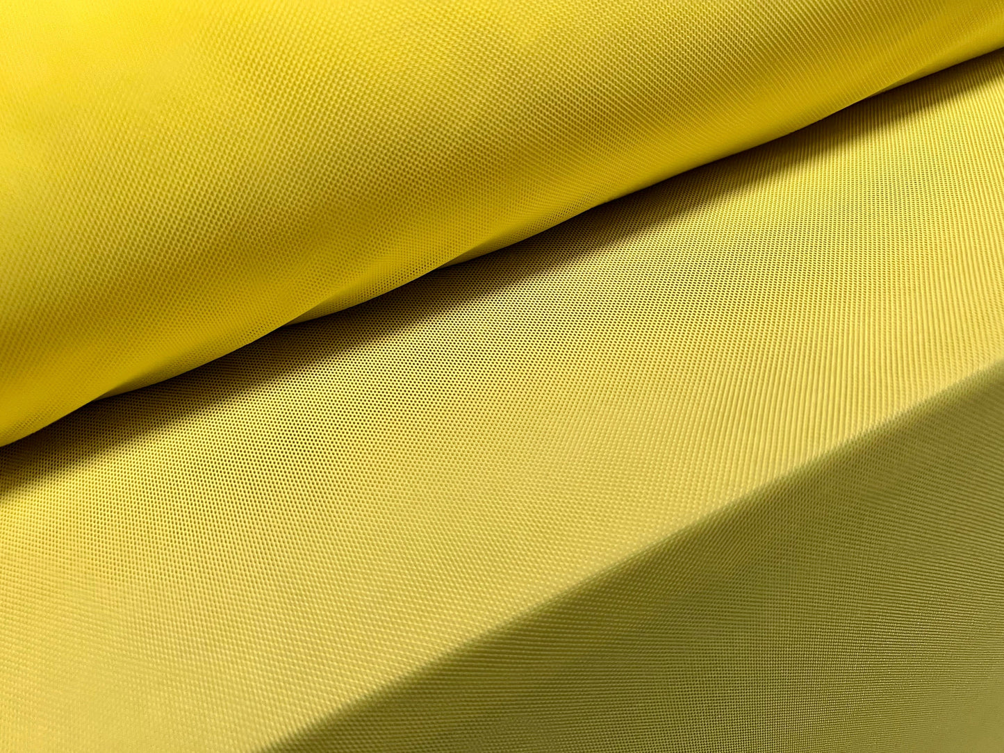 Power mesh net stretch spandex fabric, per metre - Plain - Daffodil yellow