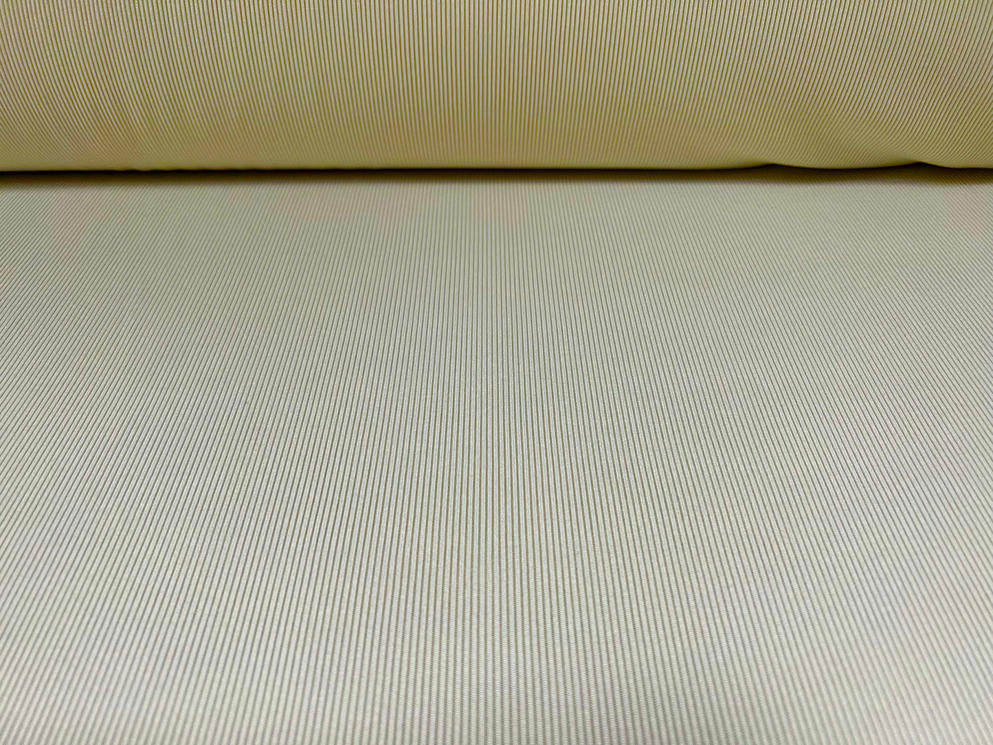 Fine ribbed spandex stretch jersey fabric, per metre - plain - cream