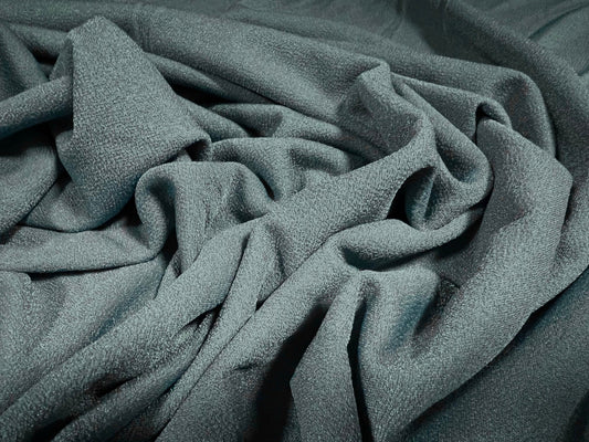 Valentino crepe spandex jersey fabric - similar to scuba - per metre - dark duck egg