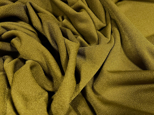 Valentino crepe spandex jersey fabric - similar to scuba - per metre - moss green