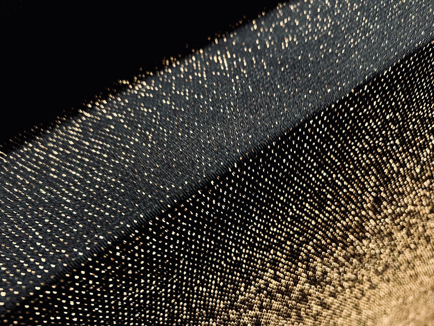 Metallic slinky stretch spandex jersey fabric, per metre - black & gold lurex