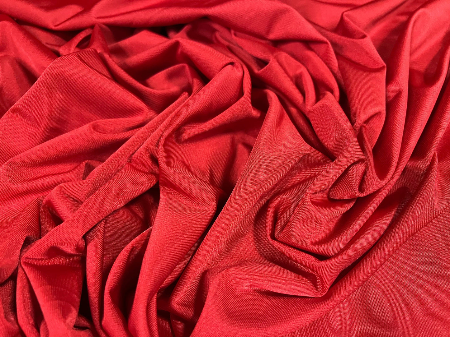 ITY Spandex stretch single Jersey fabric, per metre - plain - Vermillion