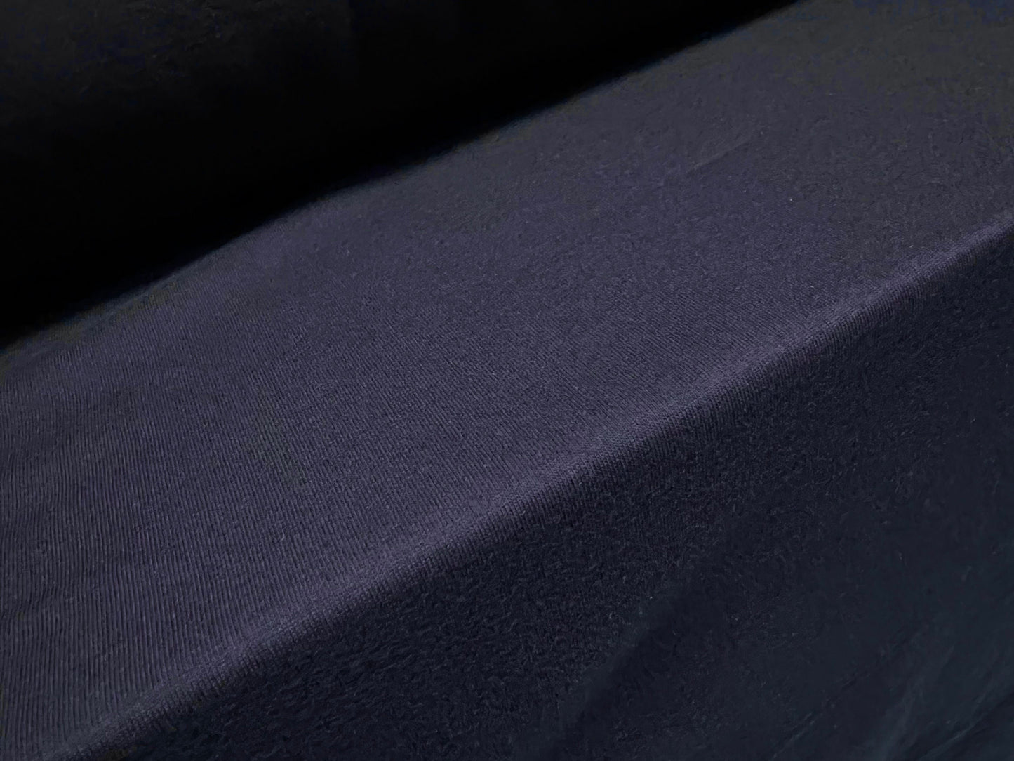 Cotton single jersey fabric, per metre - plain - navy blue