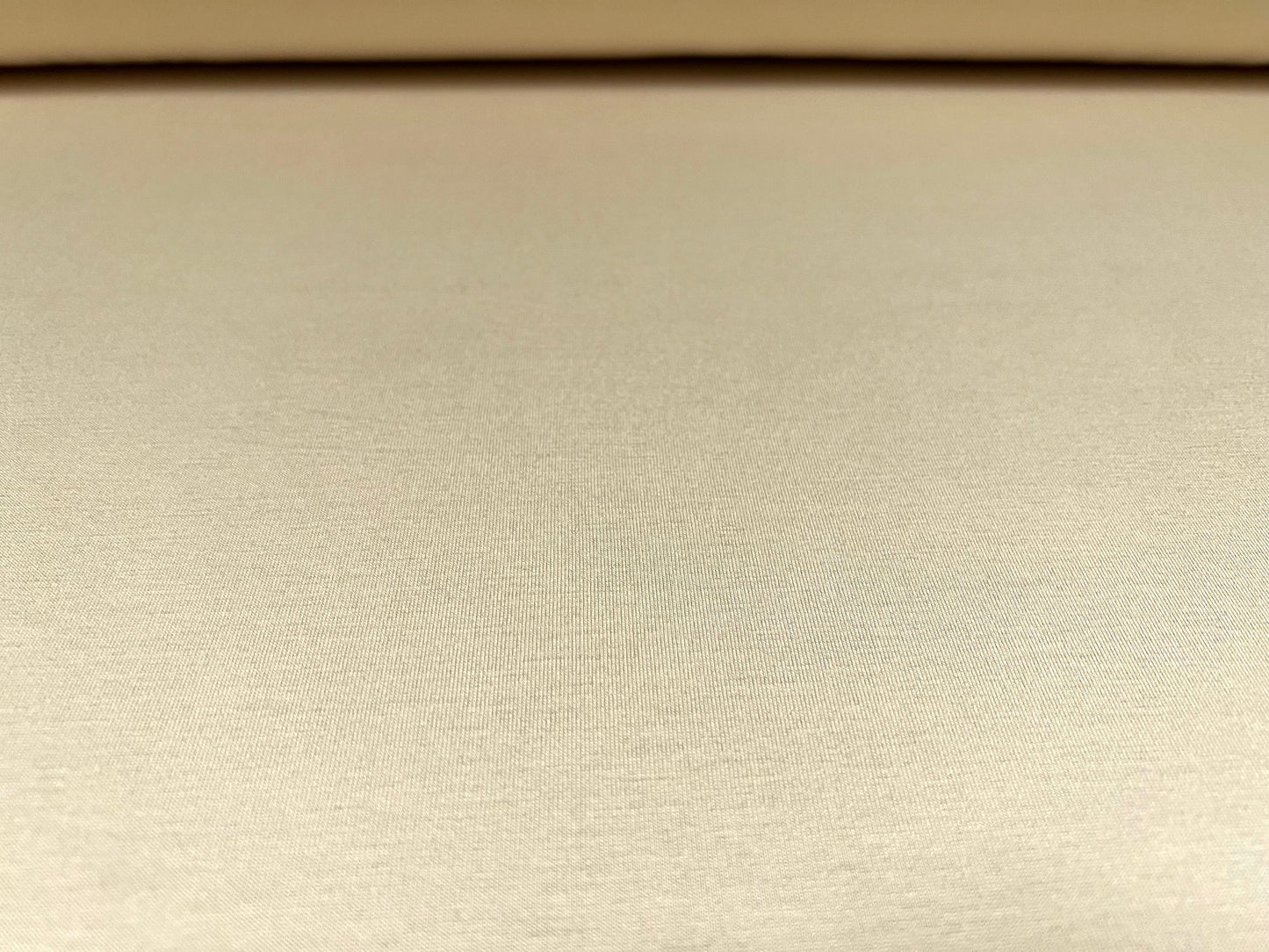 Viscose spandex stretch single jersey fabric, per metre - plain - jersey cream