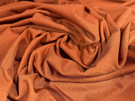 Valentino crepe spandex jersey fabric - similar to scuba - per metre - ginger