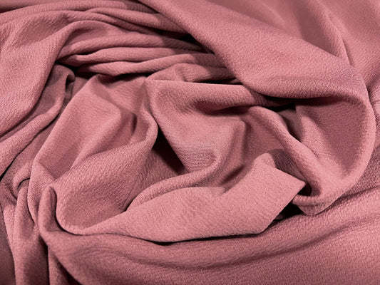 Valentino crepe spandex jersey fabric - similar to scuba - per metre - rose pink