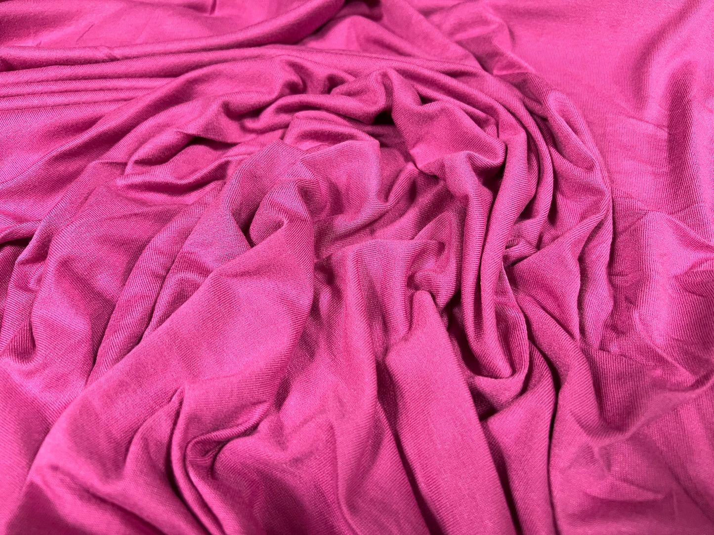 Viscose Spandex stretch single jersey fabric, per metre - plain - magenta