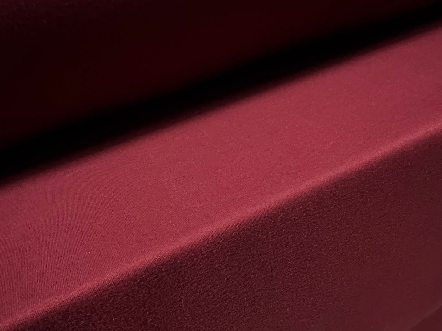 Cotton interlock soft jersey fabric, per metre - plain - burgundy