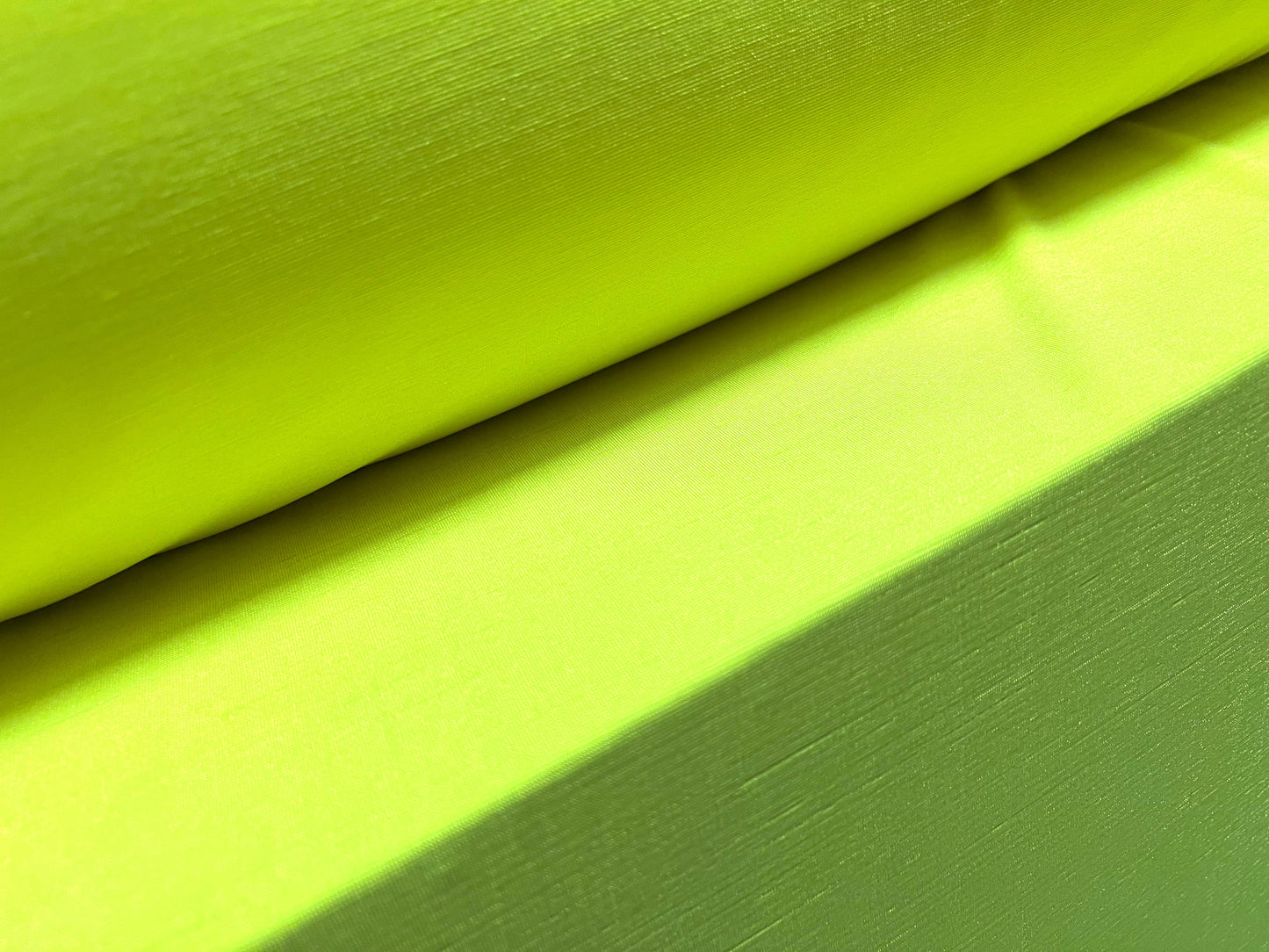 Finely textured stretch spandex single jersey fabric, per metre - plain - neon lime