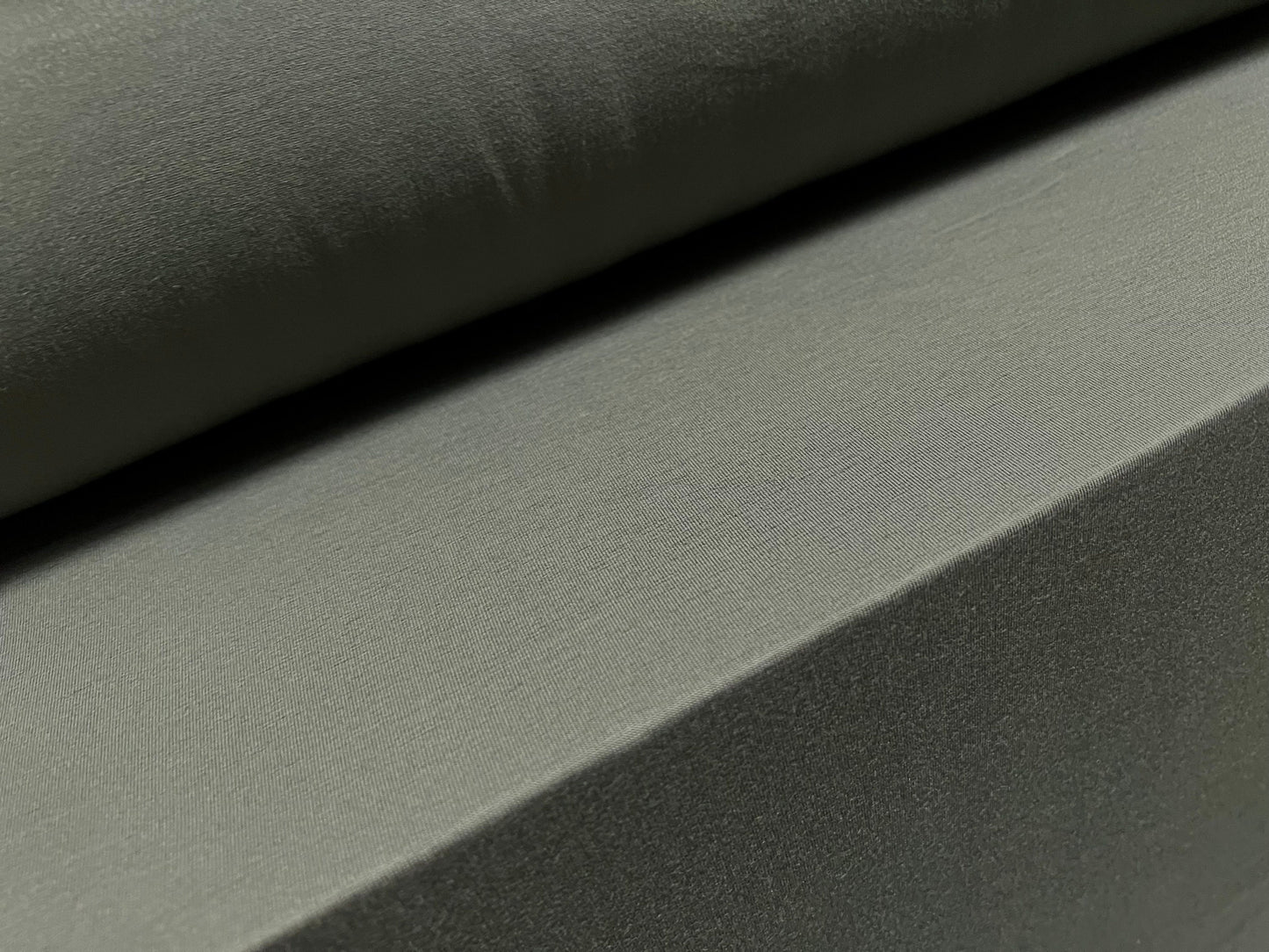 Viscose Spandex stretch single jersey fabric, per metre - plain - dark sage green