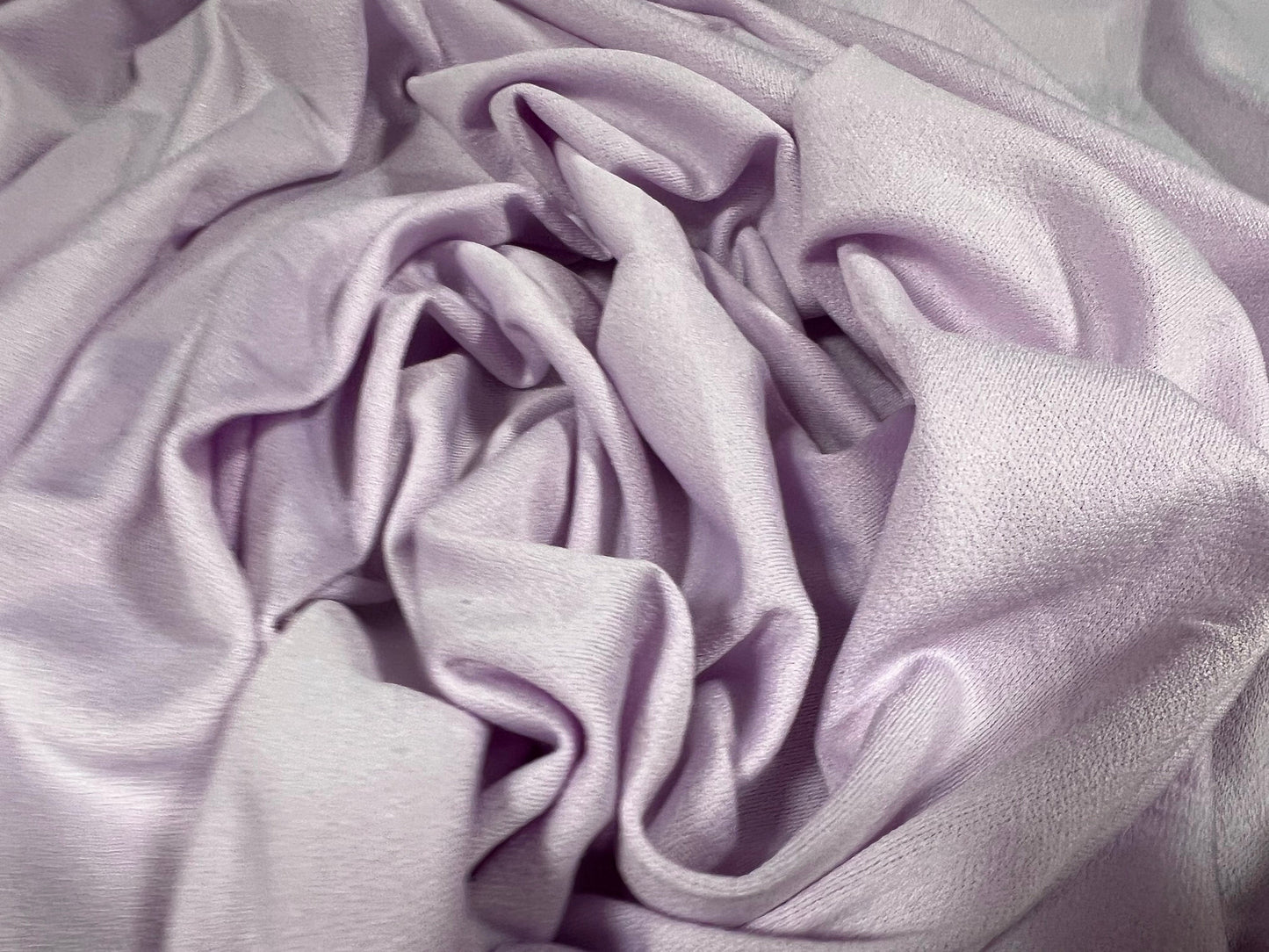 Stretch Spandex crepe single jersey fabric, per metre - plain - pale lilac