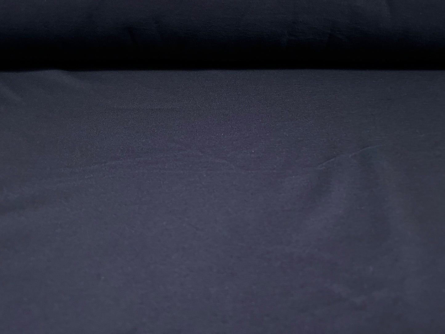 Cotton single jersey fabric, per metre - plain - navy blue