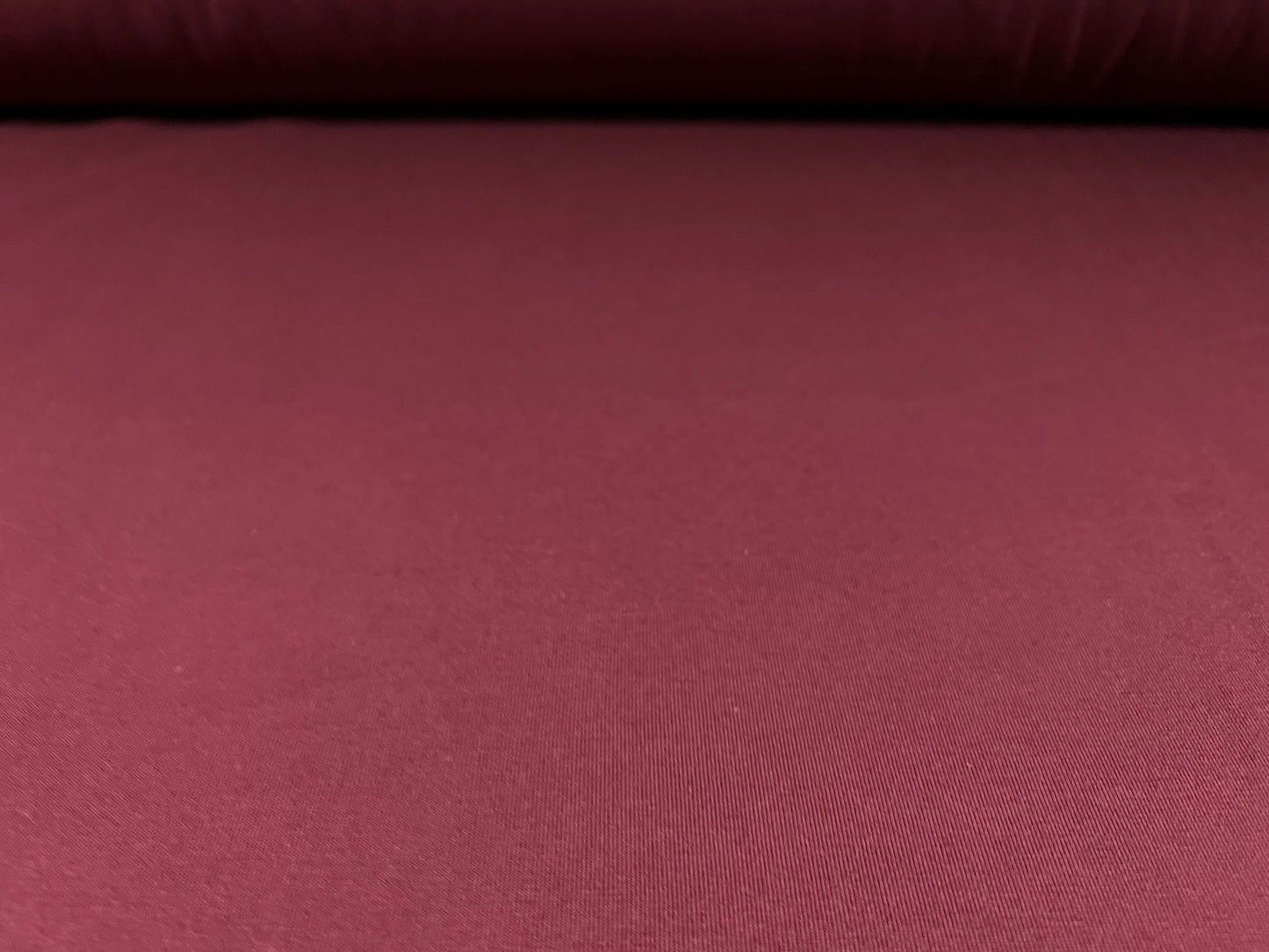 Cotton spandex stretch single jersey fabric, per metre - plain - burgundy