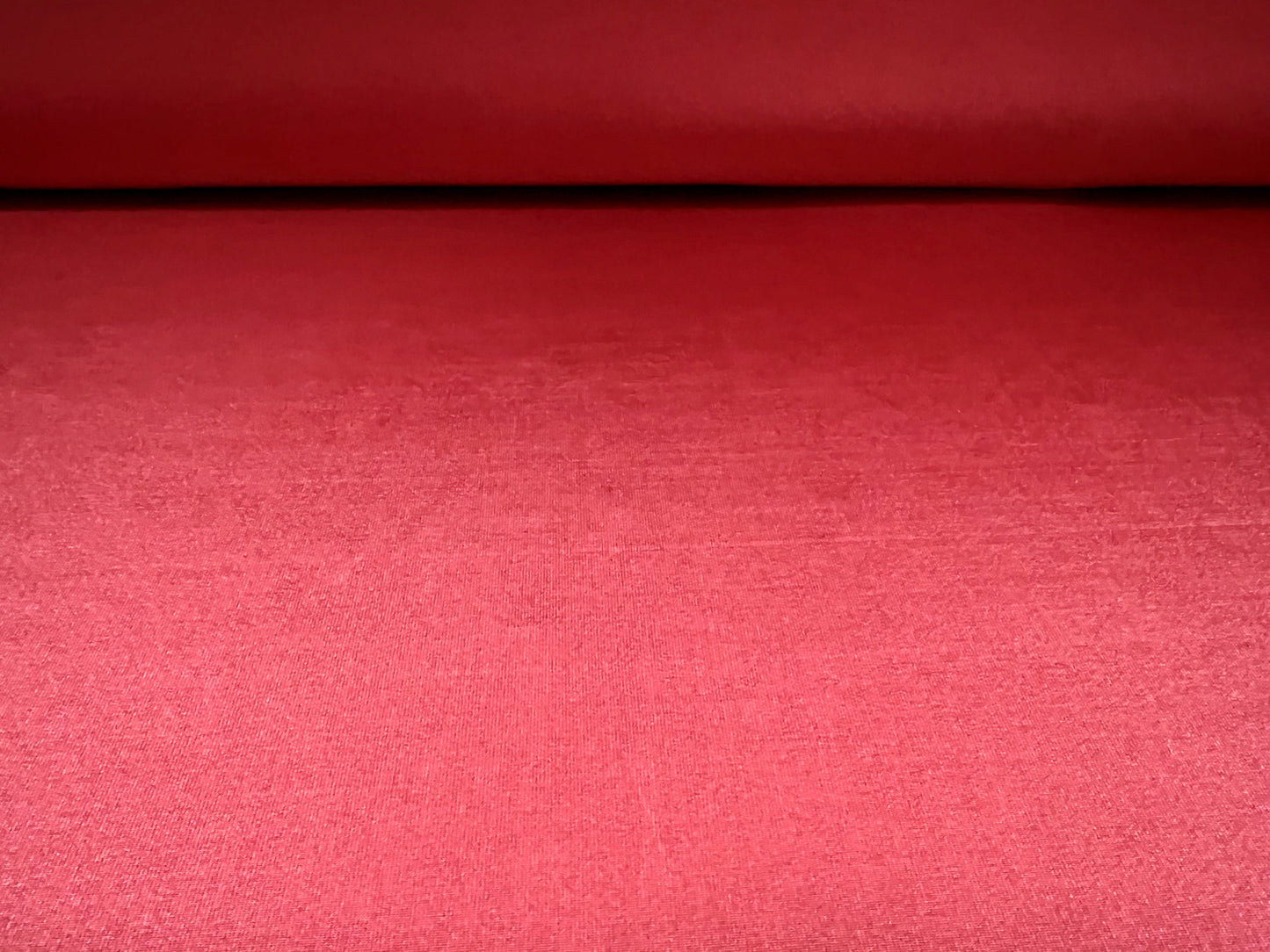 Soft touch stretch spandex single jersey fabric, per metre - plain - raspberry