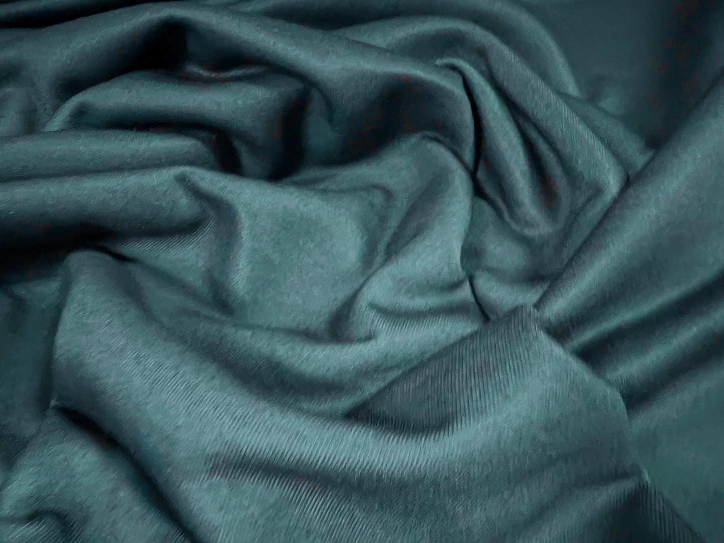 Loopback sweatshirt jersey fabric, per metre - Plain - teal