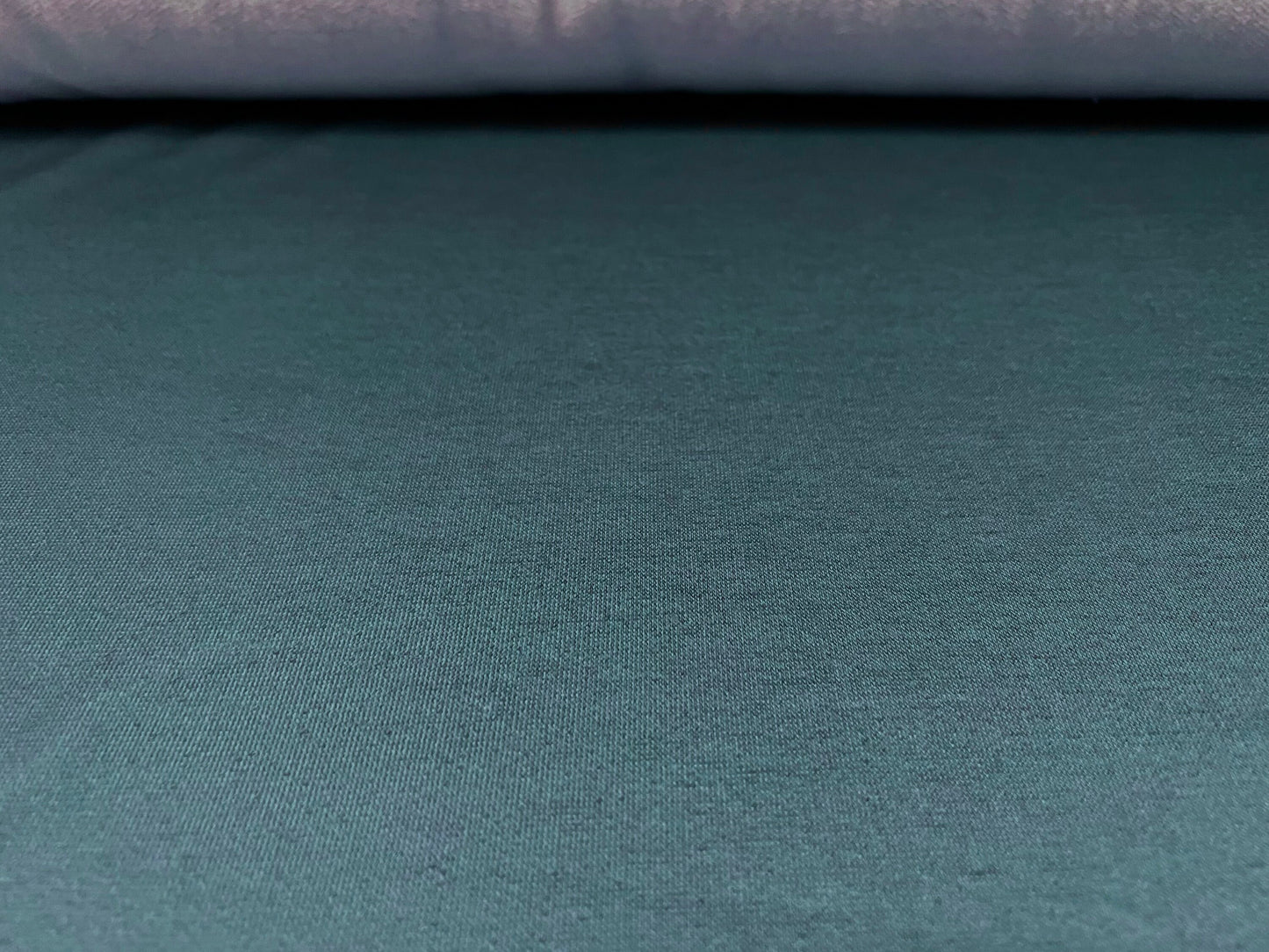 Loopback sweatshirt jersey fabric, per metre - Plain - teal