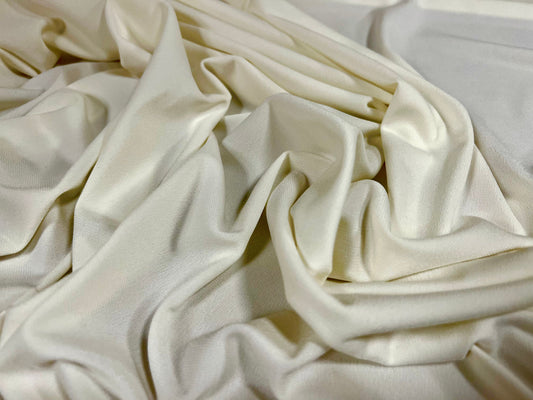 ITY Spandex stretch Jersey fabric, per metre - plain - Pale cream