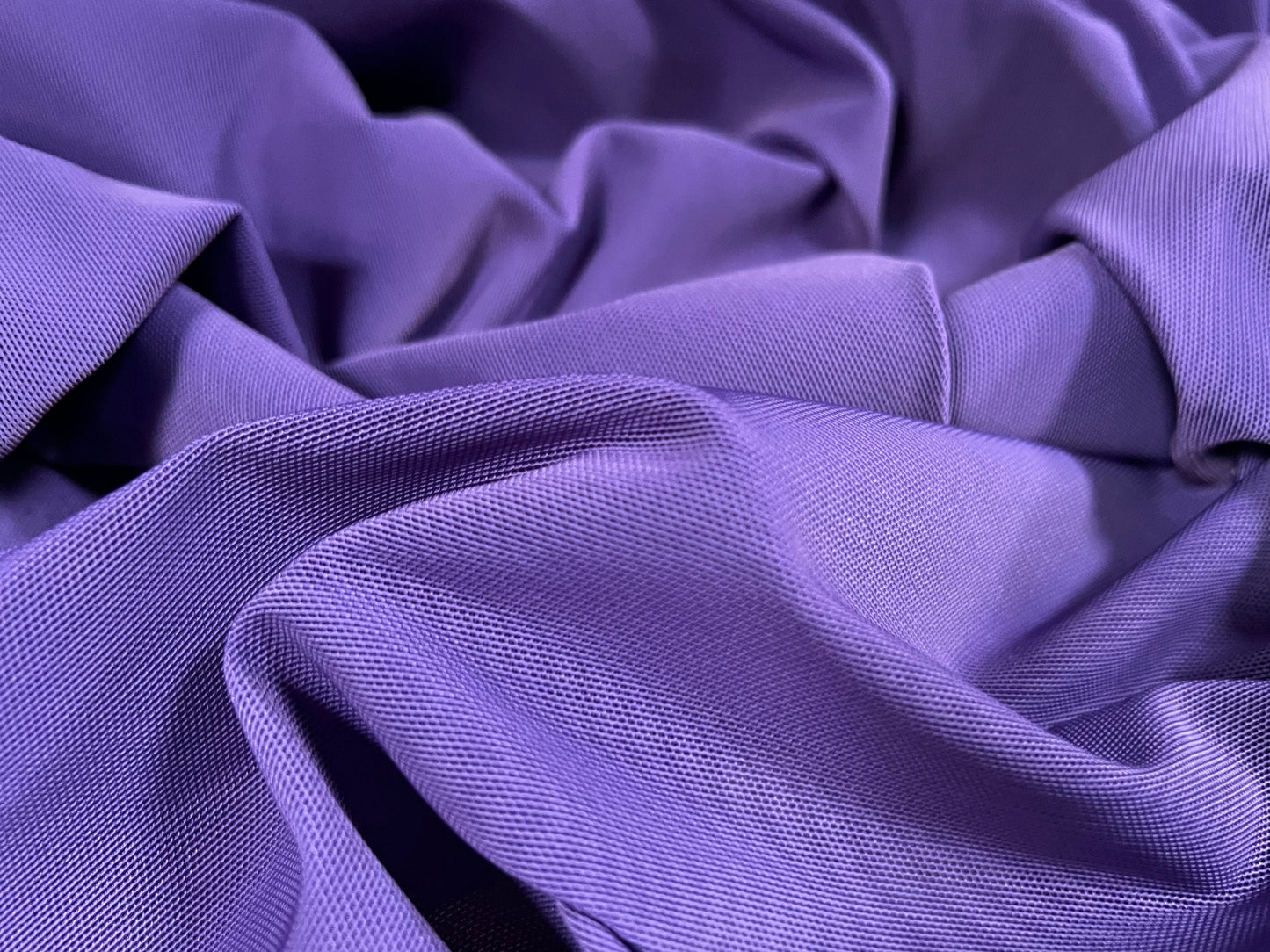 Original power net mesh stretch spandex body control fabric, per metre - plain - violet