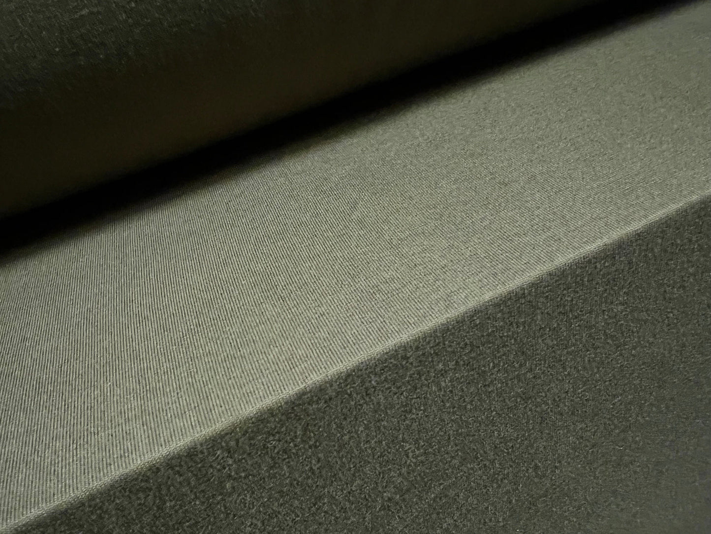 Viscose spandex stretch single  jersey fabric, per metre - plain - khaki green