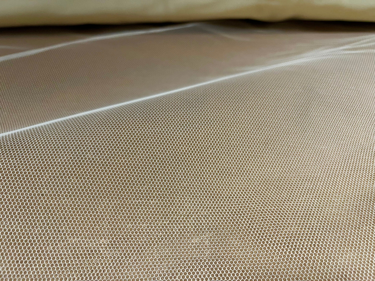 Tulle tutu mesh net fabric, per metre - plain - cream