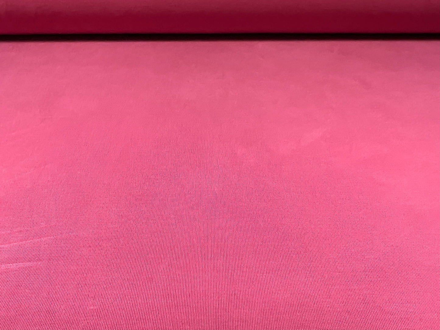 Powder touch single jersey dress fabric with comfort stretch, per metre - plain - rose
