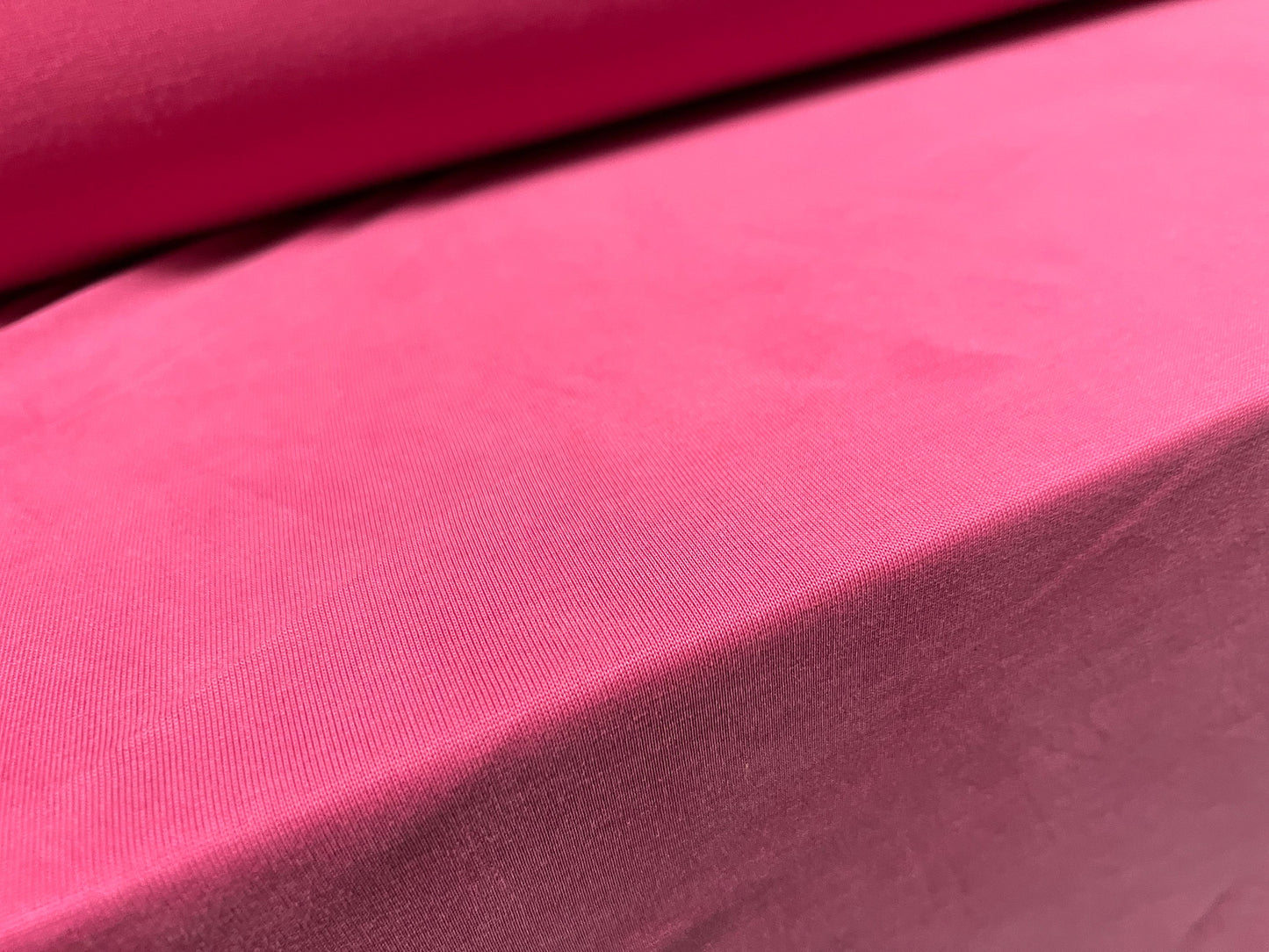 Powder touch single jersey dress fabric with comfort stretch, per metre - plain - rose