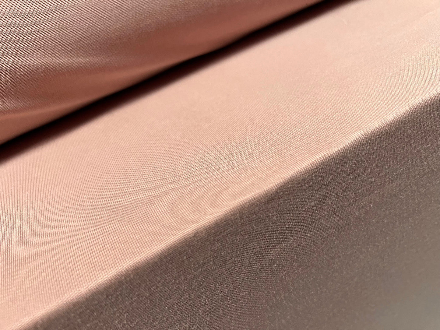 Powder touch single jersey dress fabric with comfort stretch, per metre - plain - nude