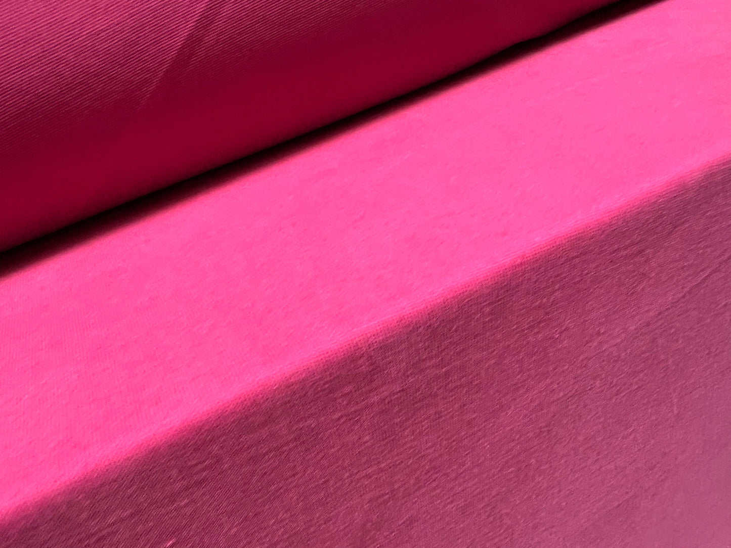 Powder touch single jersey dress fabric with comfort stretch, per metre - plain - fuchsia