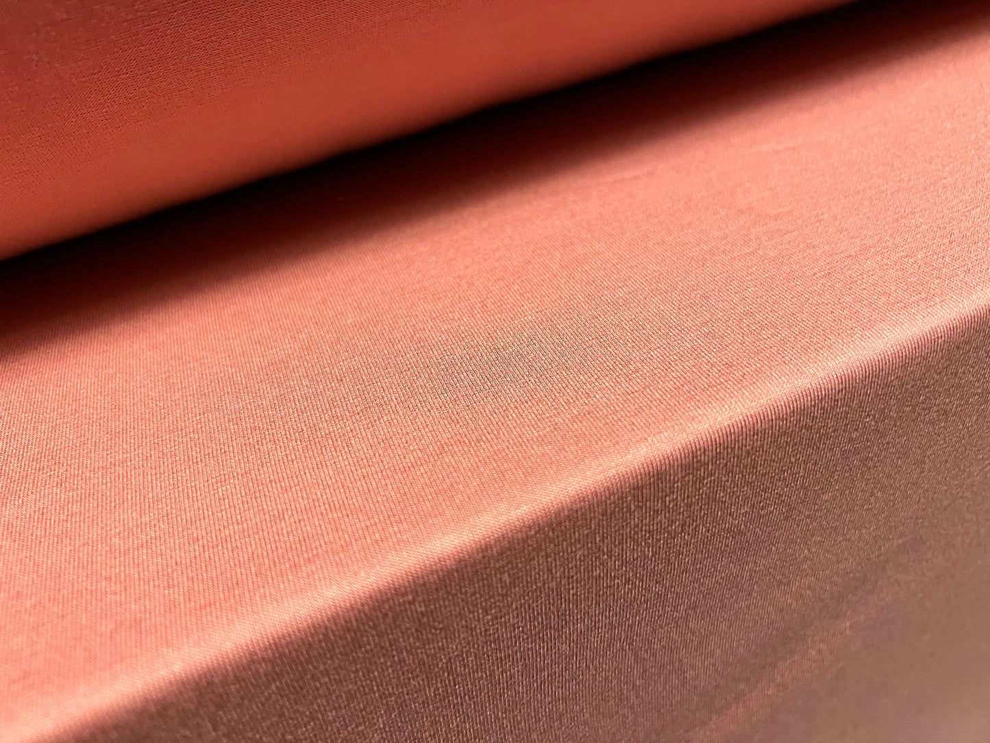 Viscose spandex stretch single  jersey fabric, per metre - plain - old rose pink