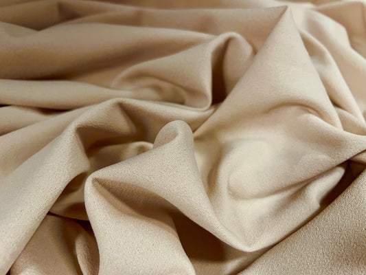 Scuba crepe spandex double jersey fabric, per metre - plain - skin tone